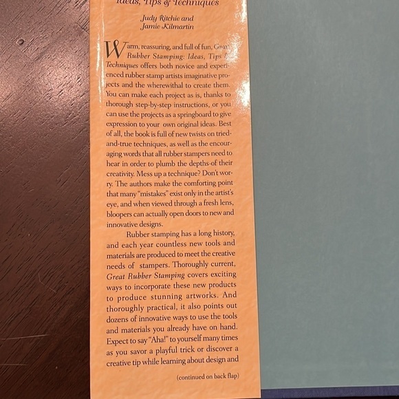 Crafts- Great Rubber Stamping Hardcover Book and 5 Stamps - Picture 15 of 15